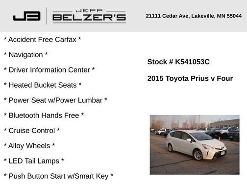 2015 Toyota Prius v Four