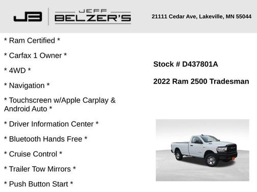 2022 RAM 2500 Tradesman