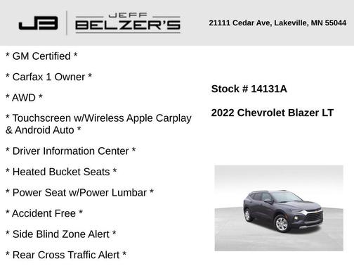 2022 Chevrolet Blazer 2LT