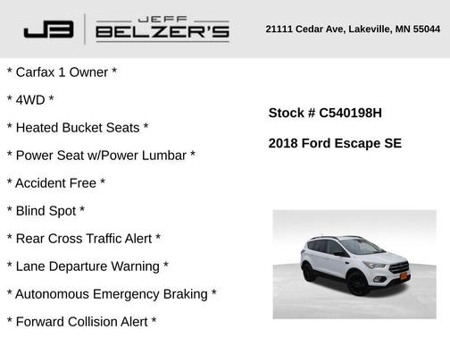 2018 Ford Escape SE