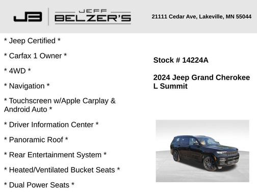 2024 Jeep Grand Cherokee L Summit