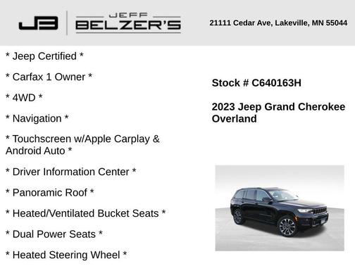 2023 Jeep Grand Cherokee Overland