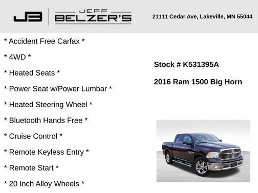 2016 RAM 1500 Big Horn