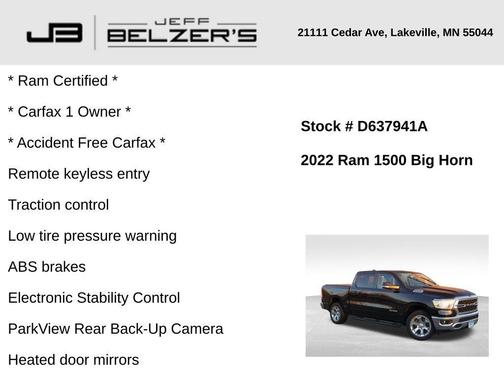 2022 RAM 1500 Big Horn