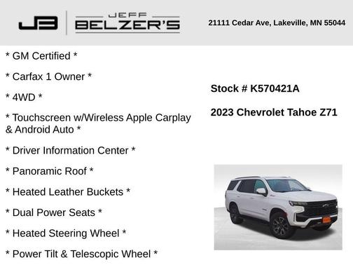 2023 Chevrolet Tahoe Z71