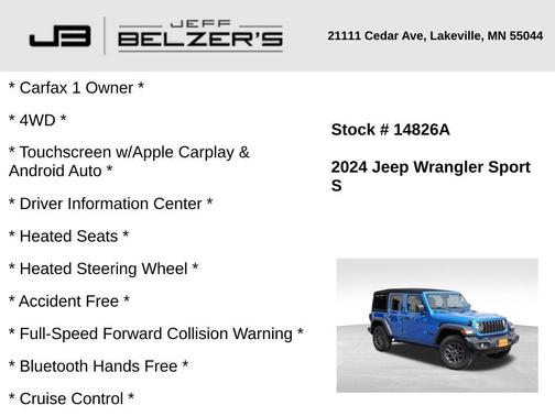 2024 Jeep Wrangler Sport