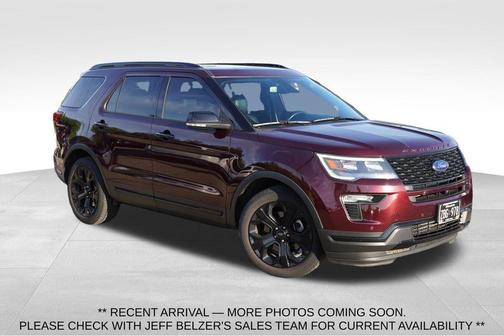 Burgundy Velvet Metallic Tinted Clearcoat 2019 Ford Explorer sport