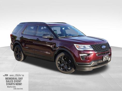 Burgundy Velvet Metallic Tinted Clearcoat 2019 Ford Explorer sport