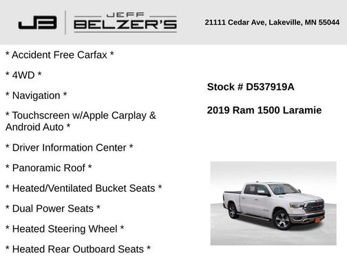 2019 RAM 1500 Laramie