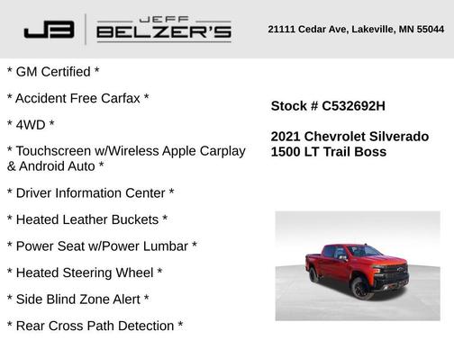 2021 Chevrolet Silverado 1500 LT Trail Boss