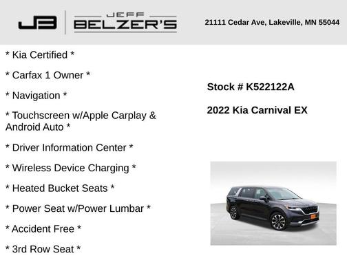 2022 Kia Carnival EX