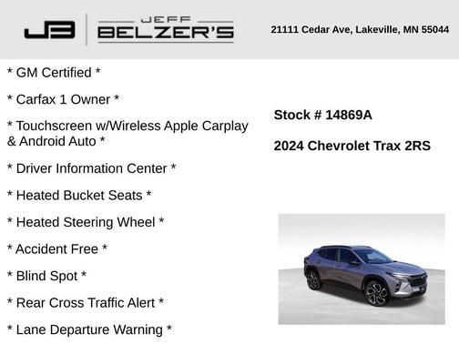 2024 Chevrolet Trax 2RS
