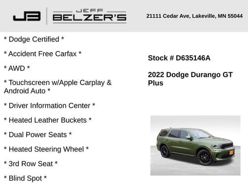 2022 Dodge Durango GT