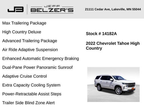 2022 Chevrolet Tahoe High Country