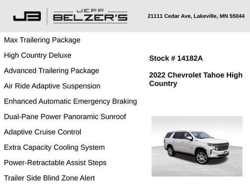 2022 Chevrolet Tahoe High Country