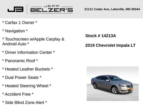 2019 Chevrolet Impala 1LT