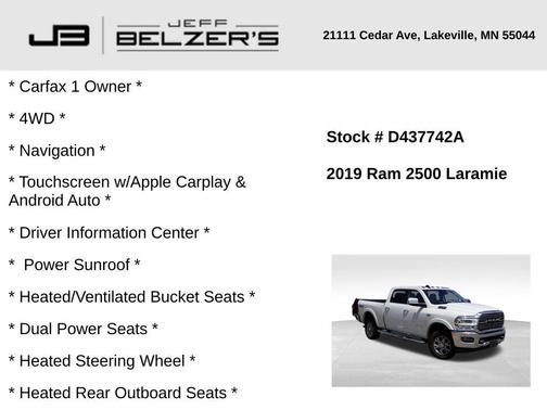 2019 RAM 2500 Laramie