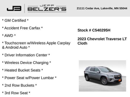 2023 Chevrolet Traverse LT Cloth