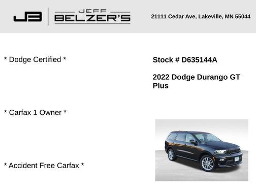 2022 Dodge Durango GT