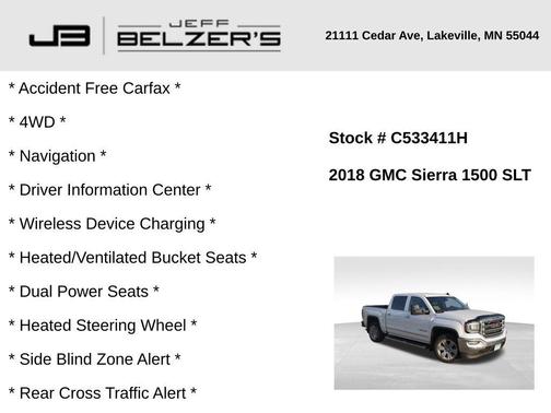 2018 GMC Sierra 1500 SLT