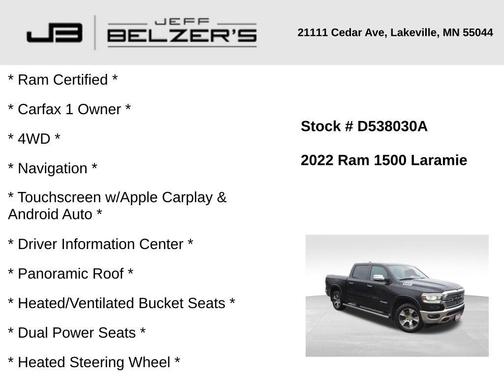 2022 RAM 1500 Laramie