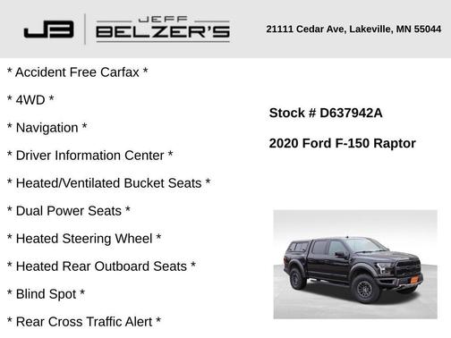 2020 Ford F-150 Raptor