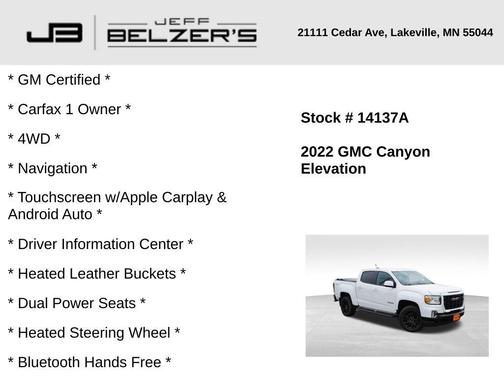 2022 GMC Canyon Elevation
