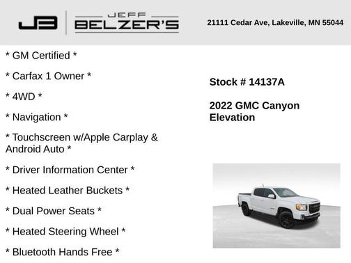 2022 GMC Canyon Elevation