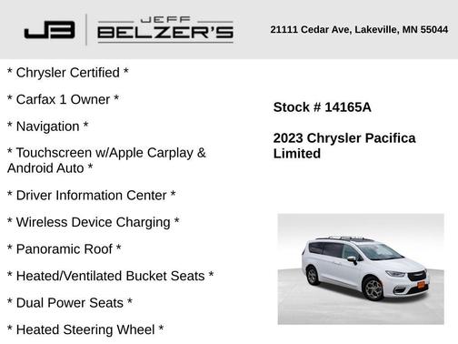 2023 Chrysler Pacifica Limited
