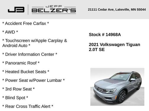 2021 Volkswagen Tiguan 2.0T SE