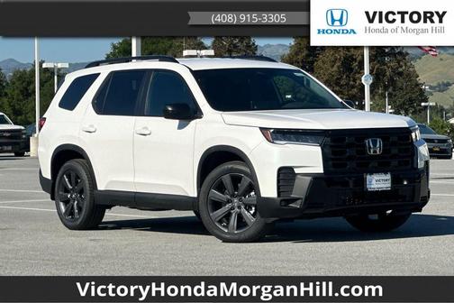 Platinum White Pearl 2026 Honda Pilot Sport