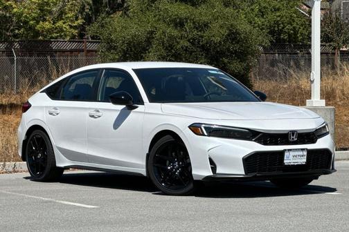 Platinum White Pearl 2026 Honda Civic Sport