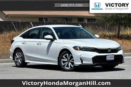 Platinum White Pearl 2026 Honda Civic LX