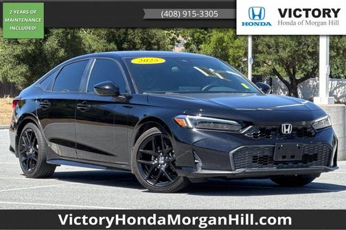 Black 2025 Honda Civic Sport