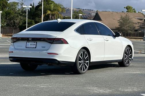 Platinum White Pearl 2025 Honda Accord Hybrid Touring