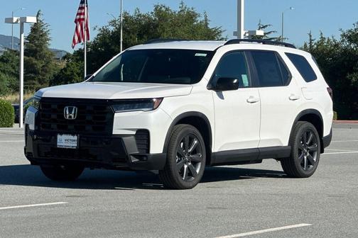 Platinum White Pearl 2026 Honda Pilot Sport