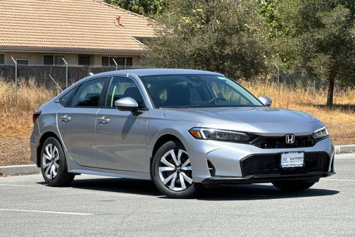 Solar Silver Metallic 2026 Honda Civic LX