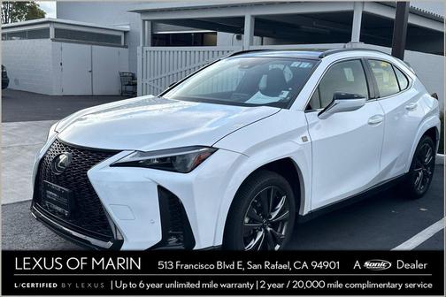 Ultra White w/Obsidian Roof 2024 Lexus UX 250h F Sport