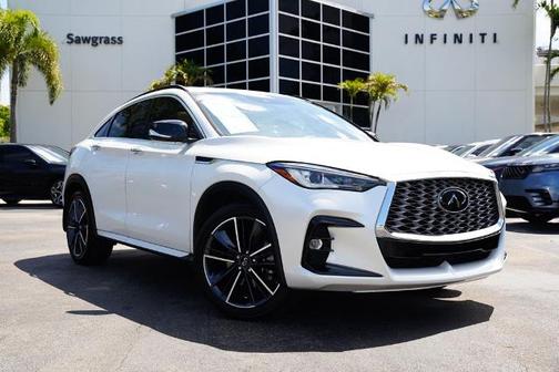 Radiant White 2023 INFINITI QX55 LUXE