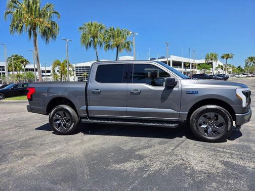 Gray Metallic 2025 Ford F-150 Lightning Flash