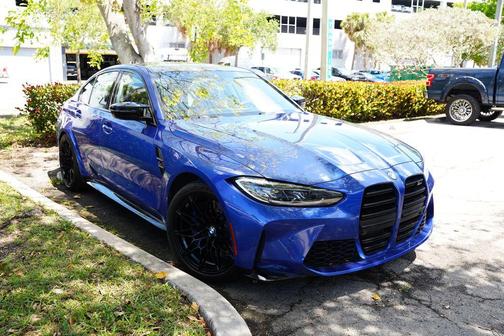 Blue Metallic 2024 BMW M3 Competition xDrive