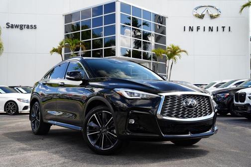 Black Obsidian 2025 INFINITI QX55 ESSENTIAL