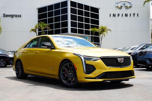 Yellow Metallic 2024 Cadillac CT4-V V-Series