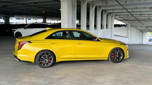 Yellow Metallic 2024 Cadillac CT4-V V-Series