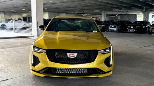 Yellow Metallic 2024 Cadillac CT4-V V-Series