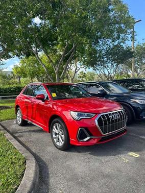 Progressive Red 2025 Audi Q3 45 S line Premium