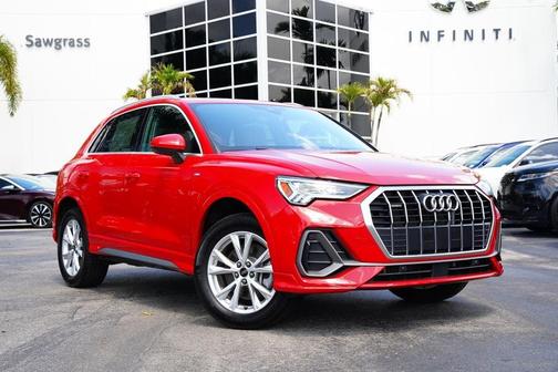 Progressive Red 2025 Audi Q3 45 S line Premium