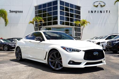 Majestic White 2022 INFINITI Q60 3.0t Red Sport 400