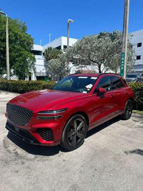 Red 2025 Genesis GV70 3.5T Sport