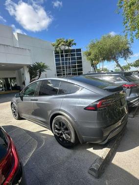 Gray 2022 Tesla Model X Plaid